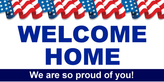 Flag Welcome Home