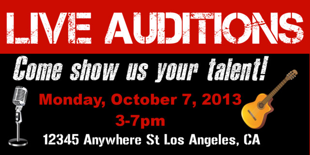Live Auditions