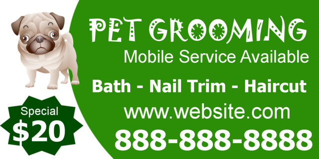 Pet Grooming Car Magnets