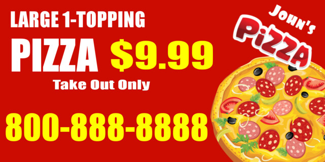 Large Pizza Magnets