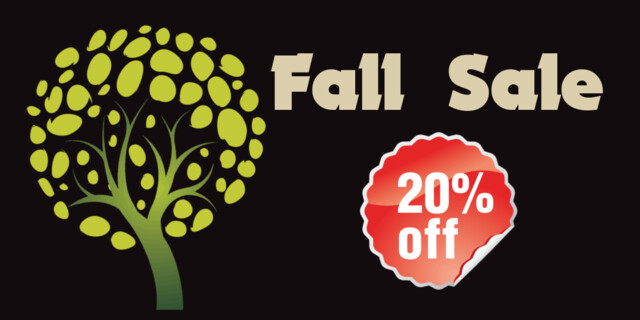 Fall 20% off Sale