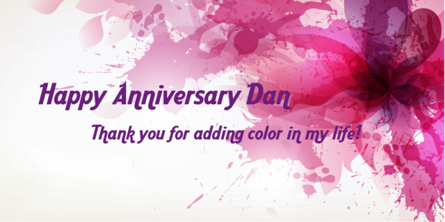 Colorful Anniversary